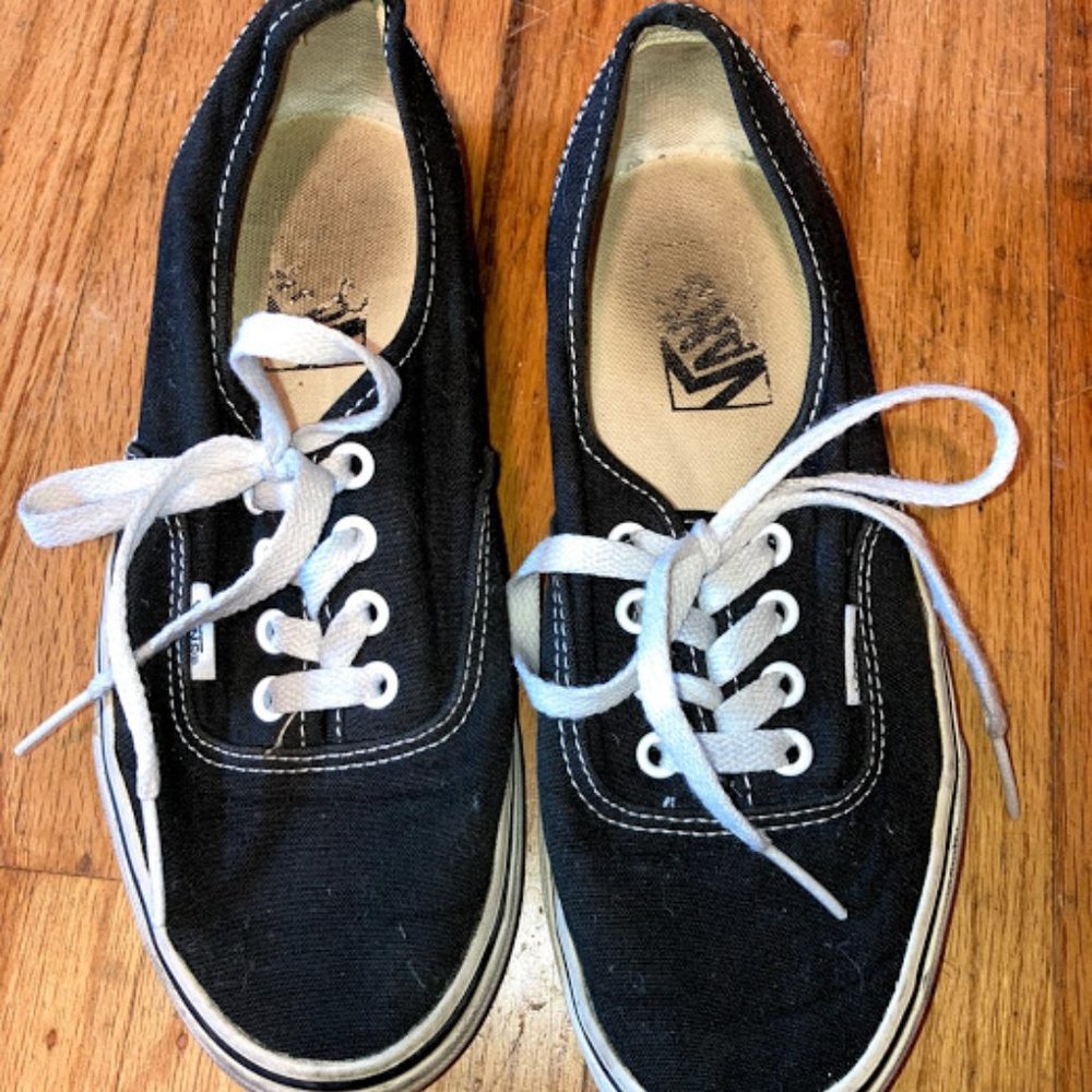 Vans Classic Authentic Black Size 7 or 5.5